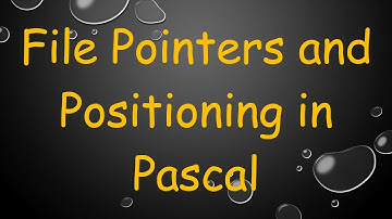 File Pointers and Positioning in Pascal