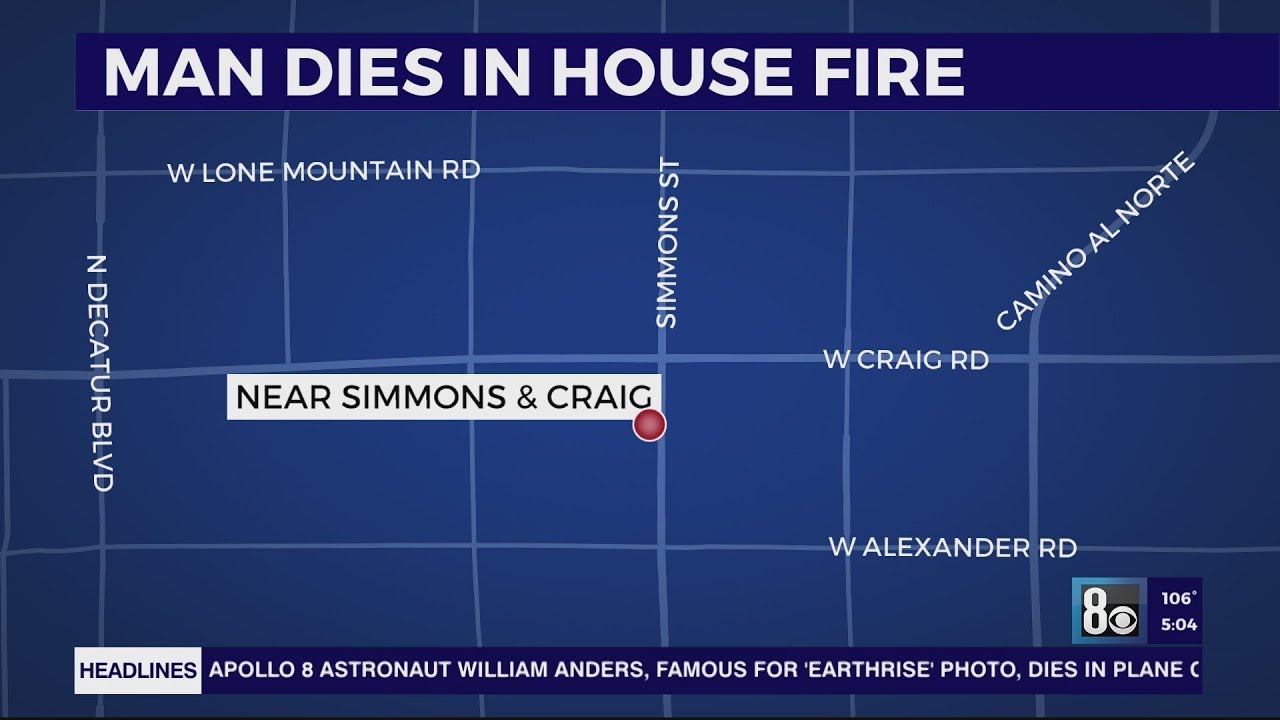 Man dies in North Las Vegas house fire - YouTube
