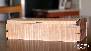 Curly Maple & Walnut Shoe Shine Box