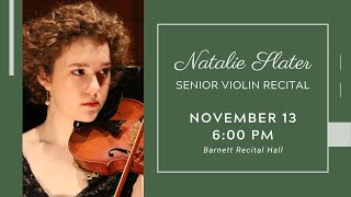 2021-11-13 Natalie Slater Senior Violin Recital