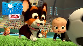 The Babies vs. The Hot Dogs Soccer Game | THE BOSS BABY: BACK IN BUSINESS | NETFLIX screenshot 3