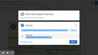 changing a google doc sharing permissions