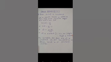 #Prove 3+2√5 Irrational #realnumbers #class10maths #shorts #shortsfeed #viralvideo