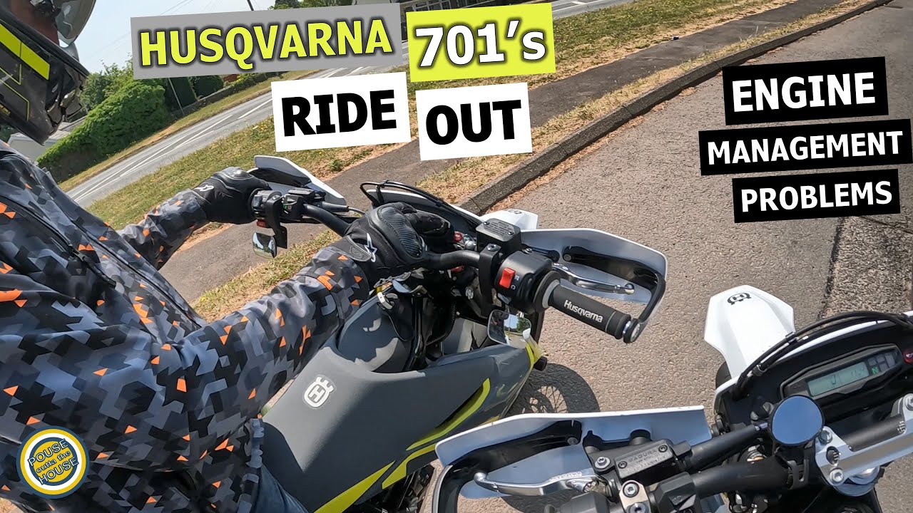 Husqvarna 701's engine management problems! Ride out with big Pouse