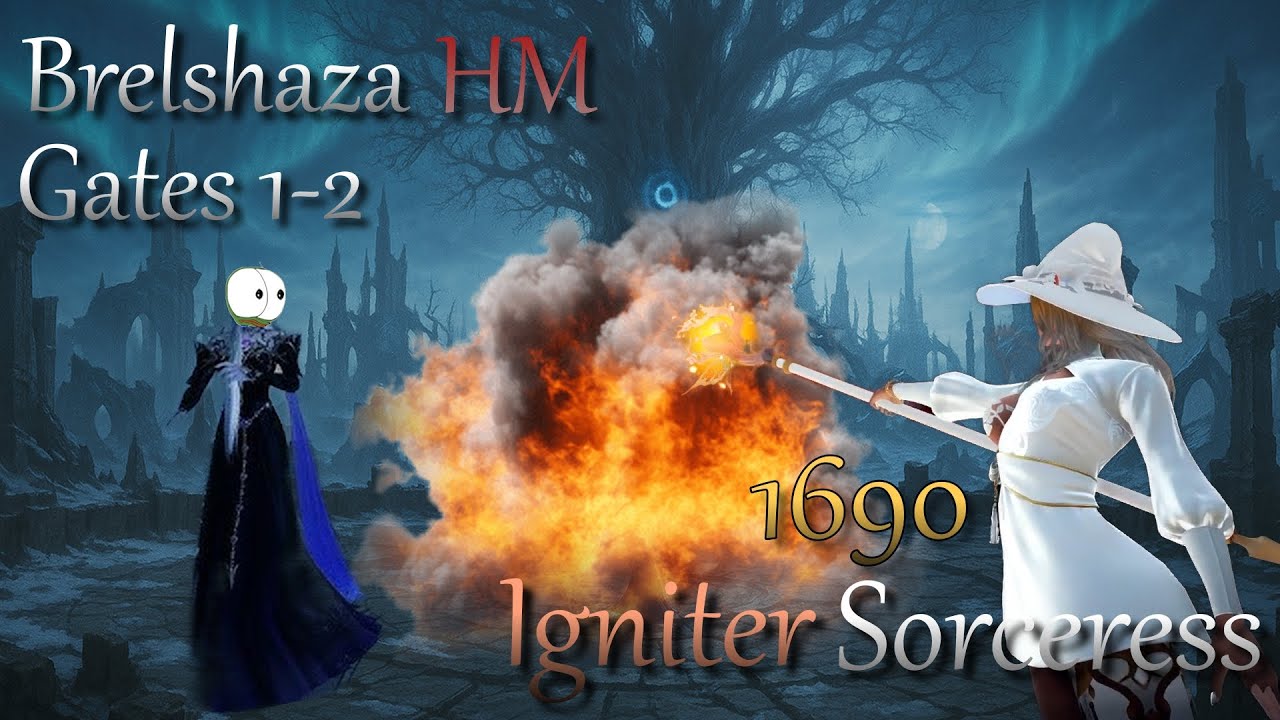 [Lost Ark] 1690 Igniter Sorc Brelshaza HM (Gates 1-2)
