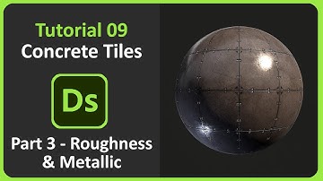Substance Designer | Tutorial 09 - Concrete Tiles | Part 3 - Roughness & Metallic