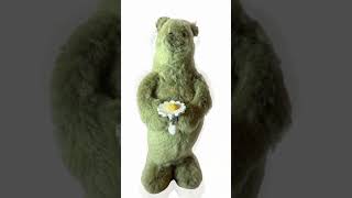 Fuzzy Green Deliciousness #oneofakind #animallovers #plushcollector #bears #officedecor