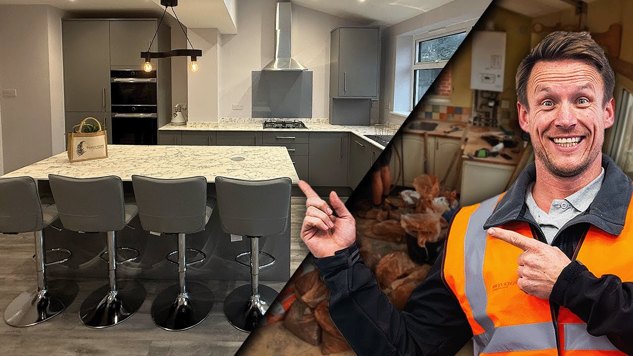 Open Plan Kitchen Renovation | Step By Step🏡 - YouTube