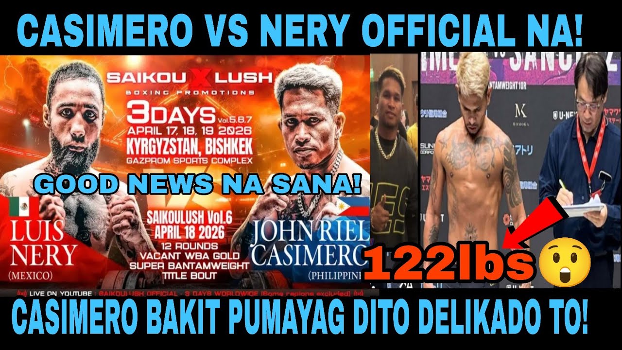 GOOD NEWS! CASIMERO VS NERY CONFIRMED NA! ALAS DELIKADO DITO, MAY MALI DITO, BAKIT PUMAYAG SIYA😲! 