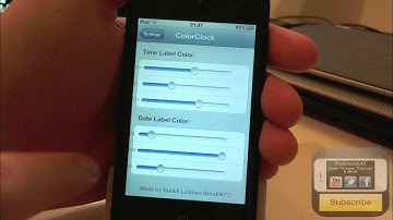 Change The Color of The Lock Screen Time and Date | ColorClock Cydia Tweak Review