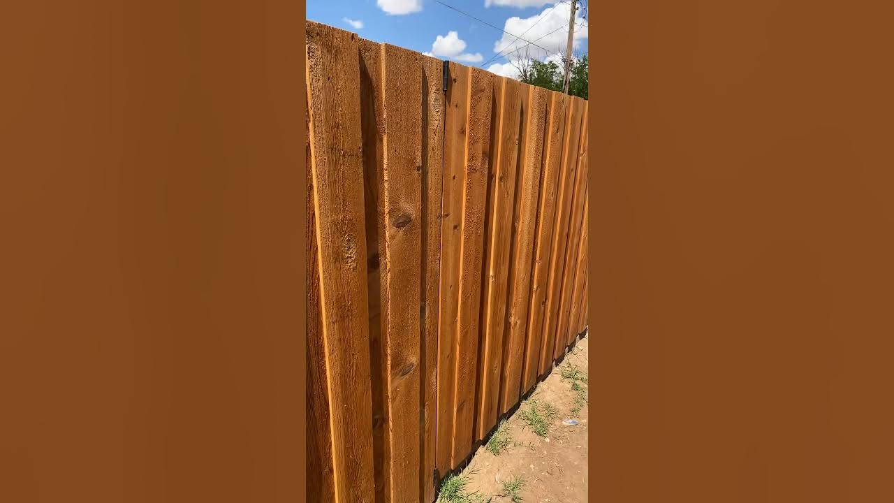 Ready Seal Stain “Natural Cedar” on Western Red Cedar Fence with