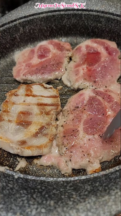PORK STEAK WITH PAPRIKA #4K #shorts  #shortvideos