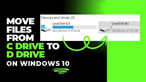 How to move files and folders from C Drive to D Drive