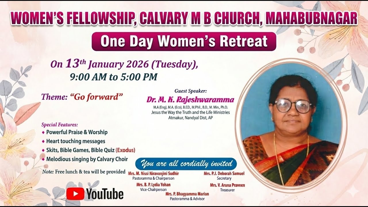 One Day Women's Retreat 2026 |  13 Jan 2026, 09 AM