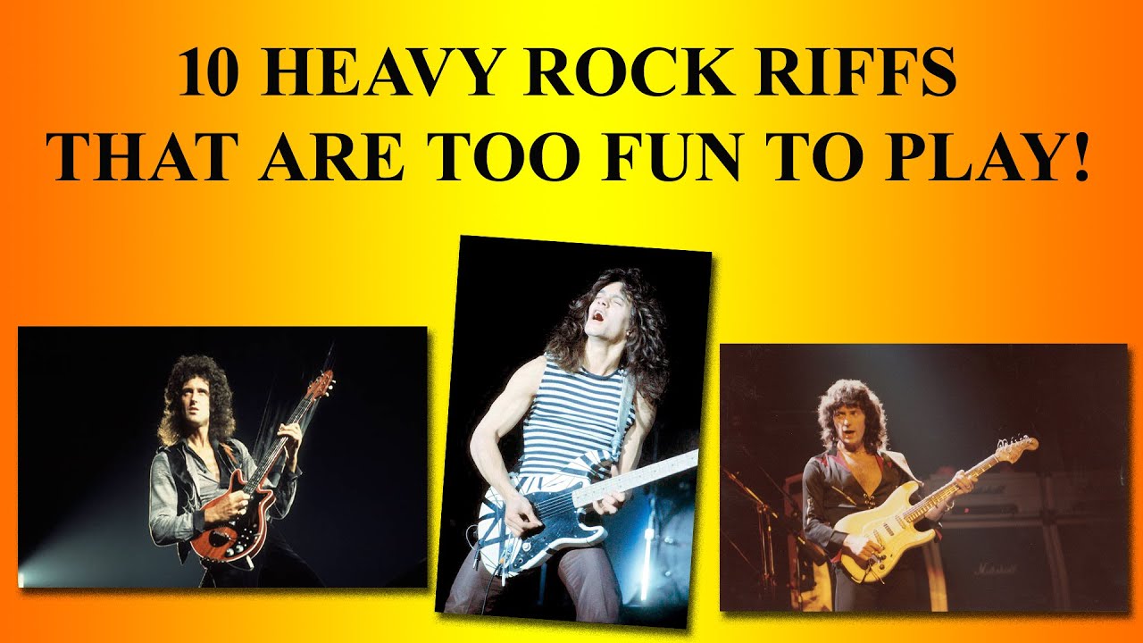 10 HEAVY CLASSIC ROCK GUITAR RIFFS THAT ARE FUN TO PLAY! YouTube
