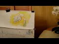 Speed painting или захотелось чего-то желтого. Эскиз орхидеи за двадцать минут.
