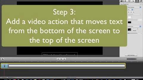 Scrolling text in ScreenFlow