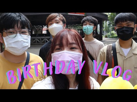 【Vlog】19+3 Birthday Vlog(上)|新竹六福村生日遊|濕身慘叫|首次外地過生日