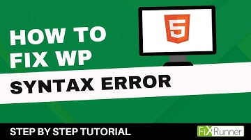 How To Fix WordPress Syntax Error