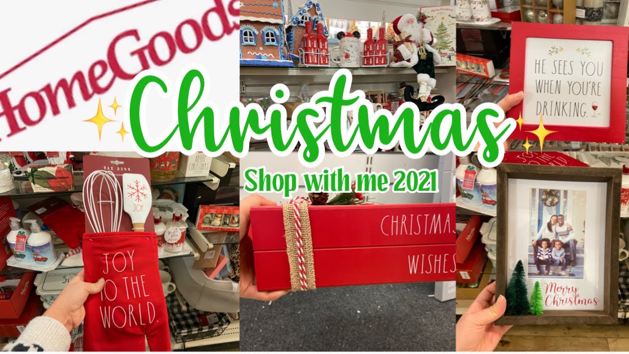 HOMEGOODS CHRISTMAS DECORATIONS SHOP WITH ME 2021 / CHRISTMAS SHOP WITH