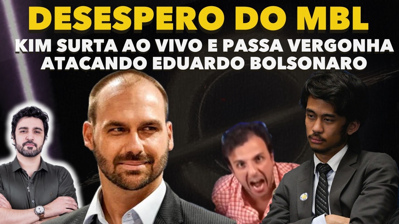 Kim Vai Pra Cima De Eduardo Bolsonaro e é Desmascarado! MBL é a fralda do PT!