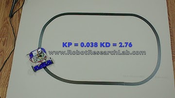 PID Line Follower Tuning KP=0.038 KD=2.76