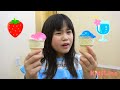 es krim mainan ice cream shop pretend play food toys アイス屋さんごっこ 味がしない? こうくんねみちゃん Do not taste?
