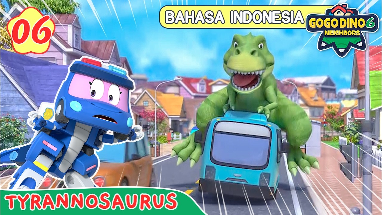 🌟Terbaru🌟GOGODINO Musim 6 EP06 T-Rex Ingin Bersenang-Senang | Kartun Dinosaurus | Kota Dino