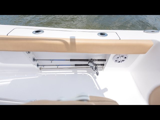 Sportsman Open 212 Center Console - Under Gunwale Rod Racks 