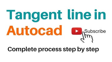 line tangent to circle | tangent line on a circle in autocad | AutoCAD Tutorial in Hindi