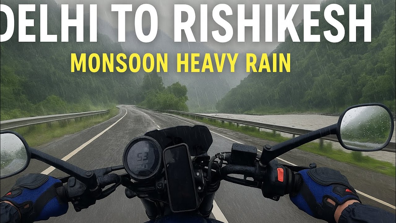 Delhi to Rishikesh via Haridwar by Road on Tvs Ronin #delhitorishikesh #explore #trending #explore