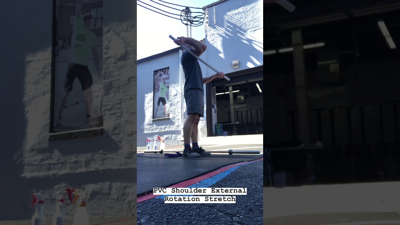 PVC Shoulder External Rotation/Front Rack Stretch YouTube