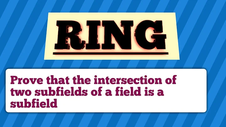 Prove that the intersection of two subfields of a field is a subfield.