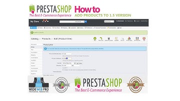 Prestashop -  add products, categories and combinations
