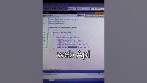 Web API Get/post/Put/Delete Postman