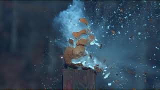 Destroying coconut with .308 shot (slow motion)