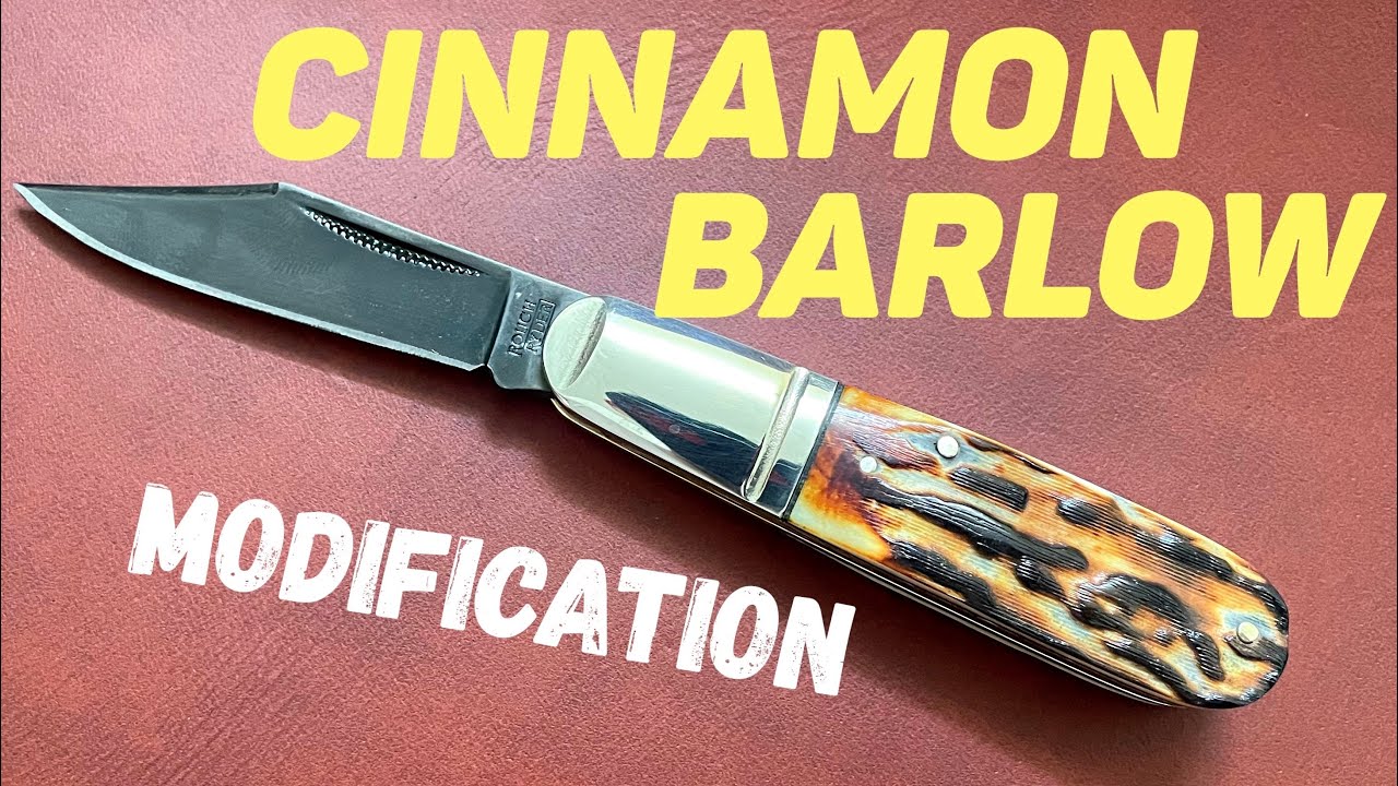 Rough Ryder Cinnamon Stag Barlow Pocket Knife Modification RR2429 YouTube
