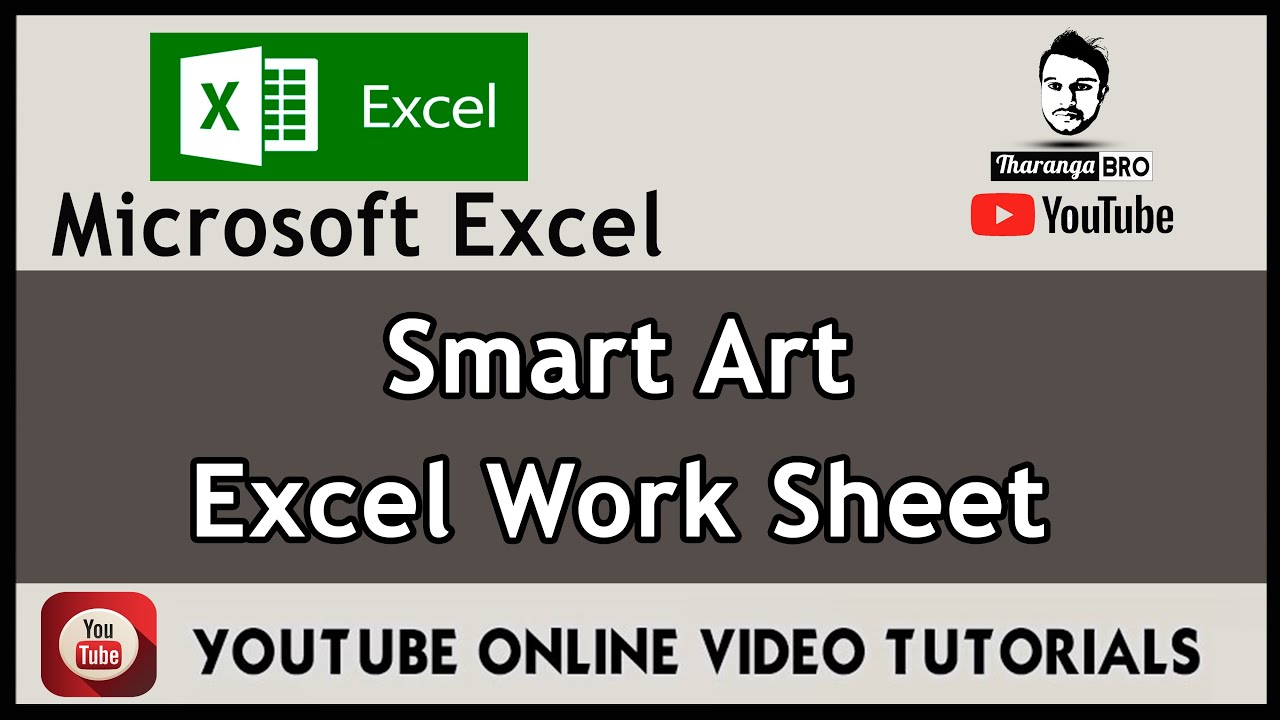 Smart Art on Microsoft Excel work sheet | Microsoft Excel YouTube Video ...