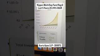 Top Performing Multi Cap Fund in 5 Years 20.24% CAGR #mutualfunds