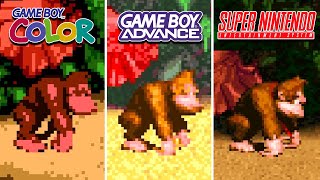 Donkey Kong Country (1994) GBC vs GBA vs SNES (Which One is Better?)