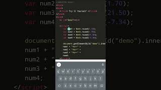 Javascript use to create math object #html #css #tranding #animation #coding #blackscreen #viral