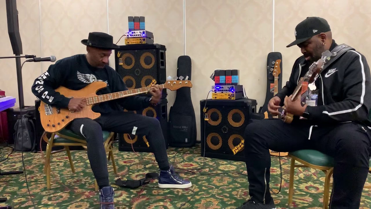 Marcus Miller & Andrew Gouche Slap Jam NAMM 2020