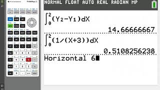 Computing Areas and Volumes with Definite Integrals on the TI-84 Plus CE Graphing Calculator