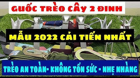 Dụng Cụ Trèo Cây Đa Năng- Guốc Trèo Cây 2 Đinh|Trèo Cây Dễ Dàng, Không Tốn Sức, Dây Đai An Toàn 199k