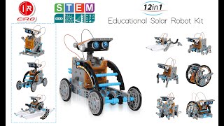 12 in 1 Solar Robot Creation Kit