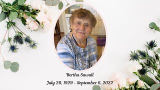 Bertha Sawall Funeral Service