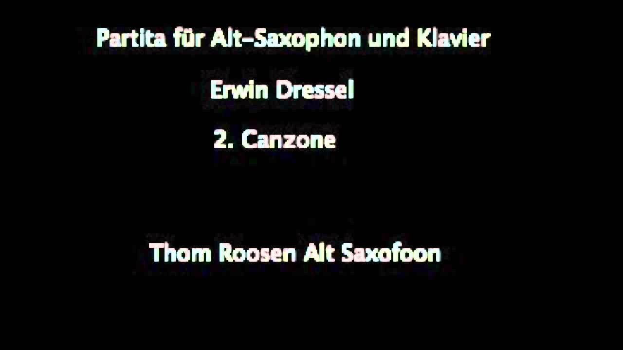 Download Erwin Dressel - Partita, Canzone - Thom Roosen