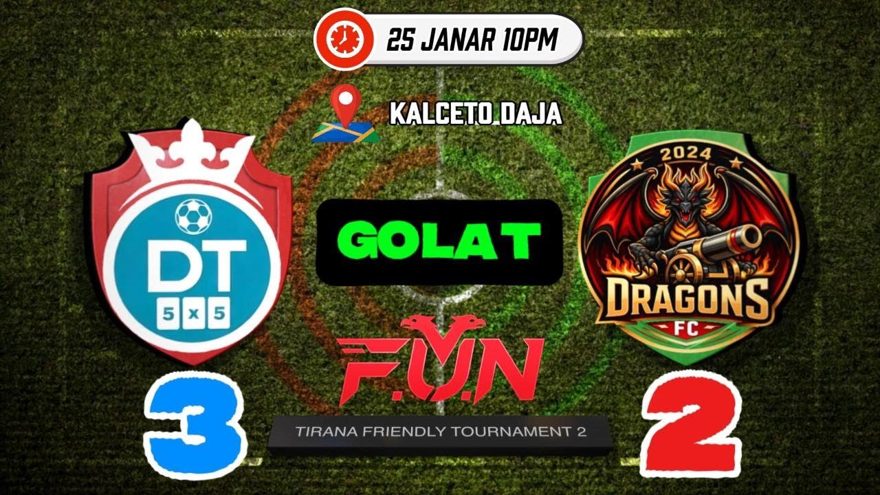 F.U.N EVENTS TIRANA FRIENDLY TOURNAMENT MATCHDAY 3 DENTAL TURK VS DRAGONS FC 3-2 GOLAT
