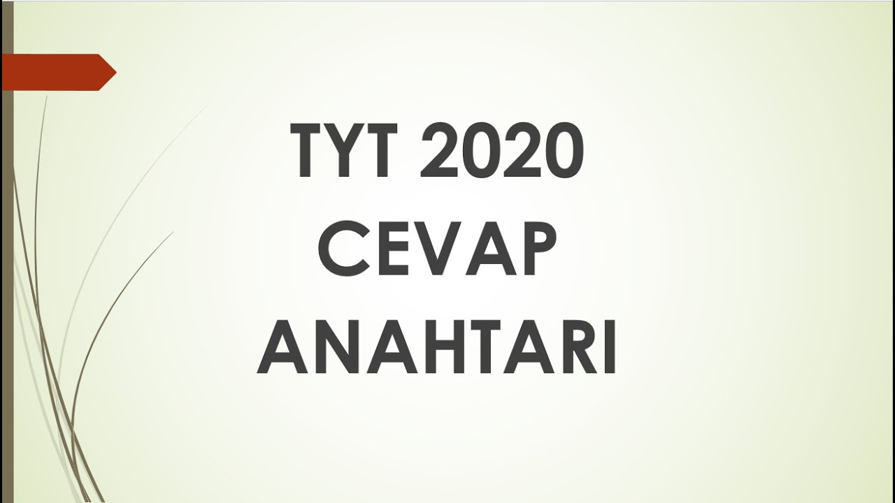 Tyt 2020 Cevap Anahtari A Kitapcigi Cografya Youtube