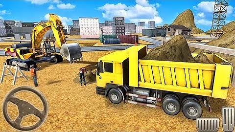 Train Station Construction JCB Simulator | JCB Driving Game - Android Gameplay